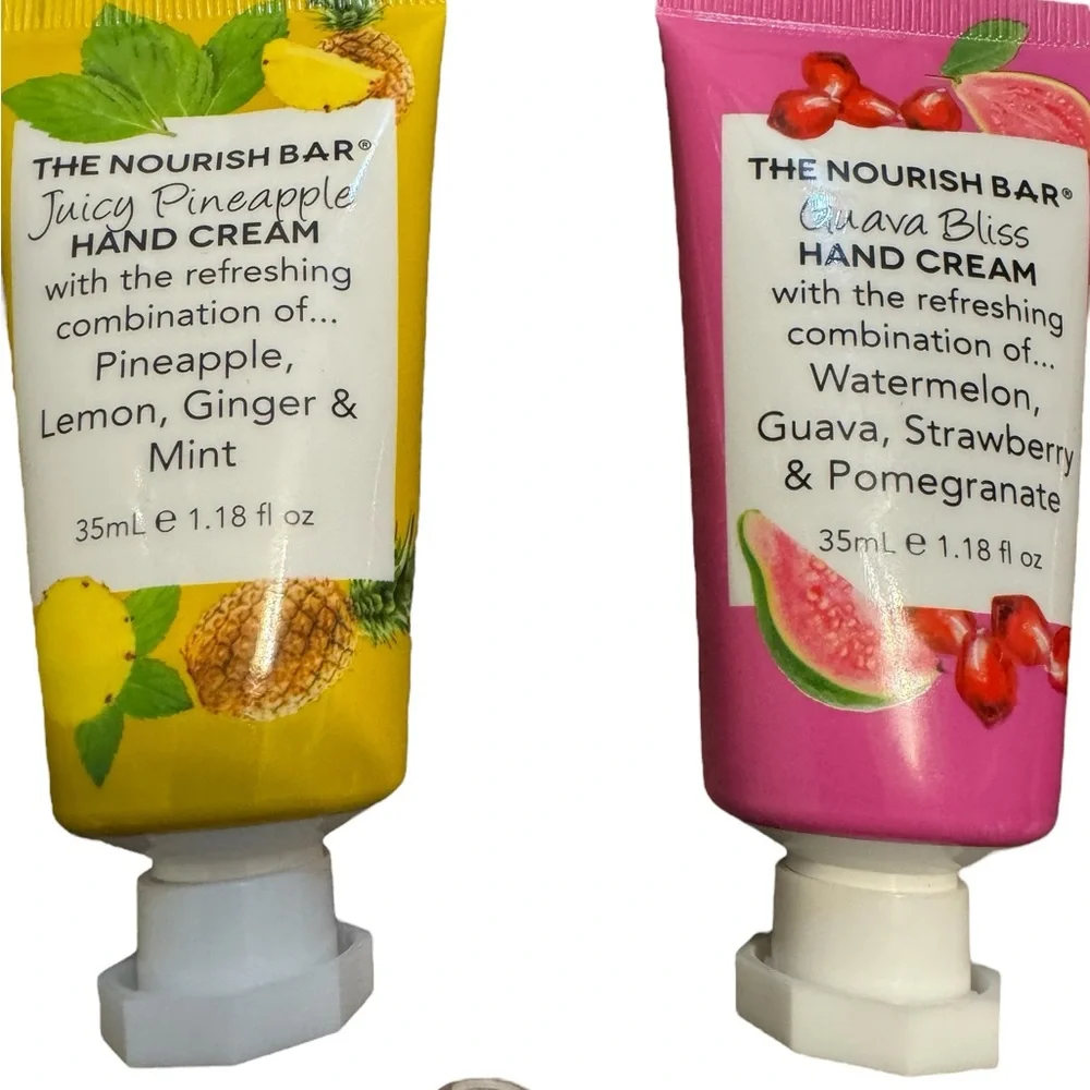 Lot of 3‎ The Nourish Bar Hand Creams and 2 Post Lip Glosses NEW